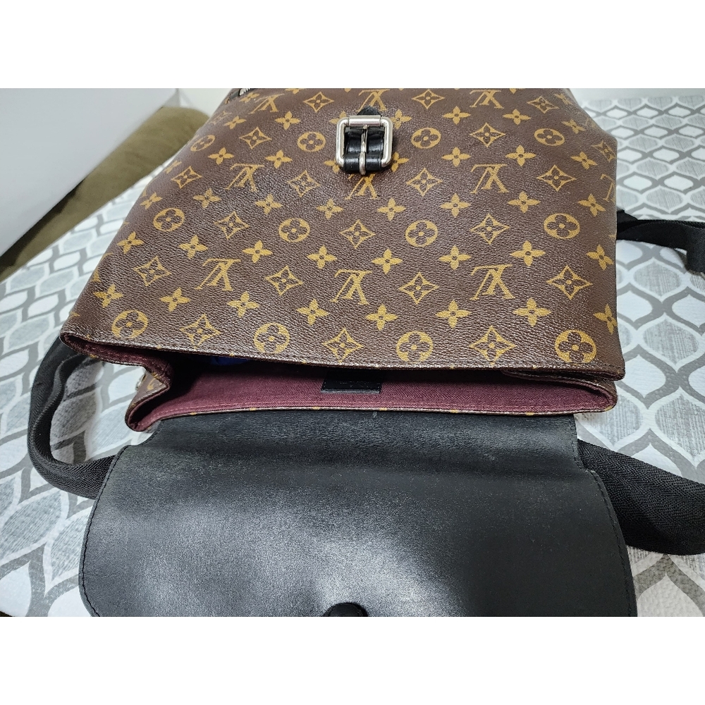 Louis Vuitton Monogram Macassar Palk Backpack Brown/Black - Picture 12 of 14